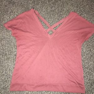 Forever 21 Dusty Rose Short Sleeve